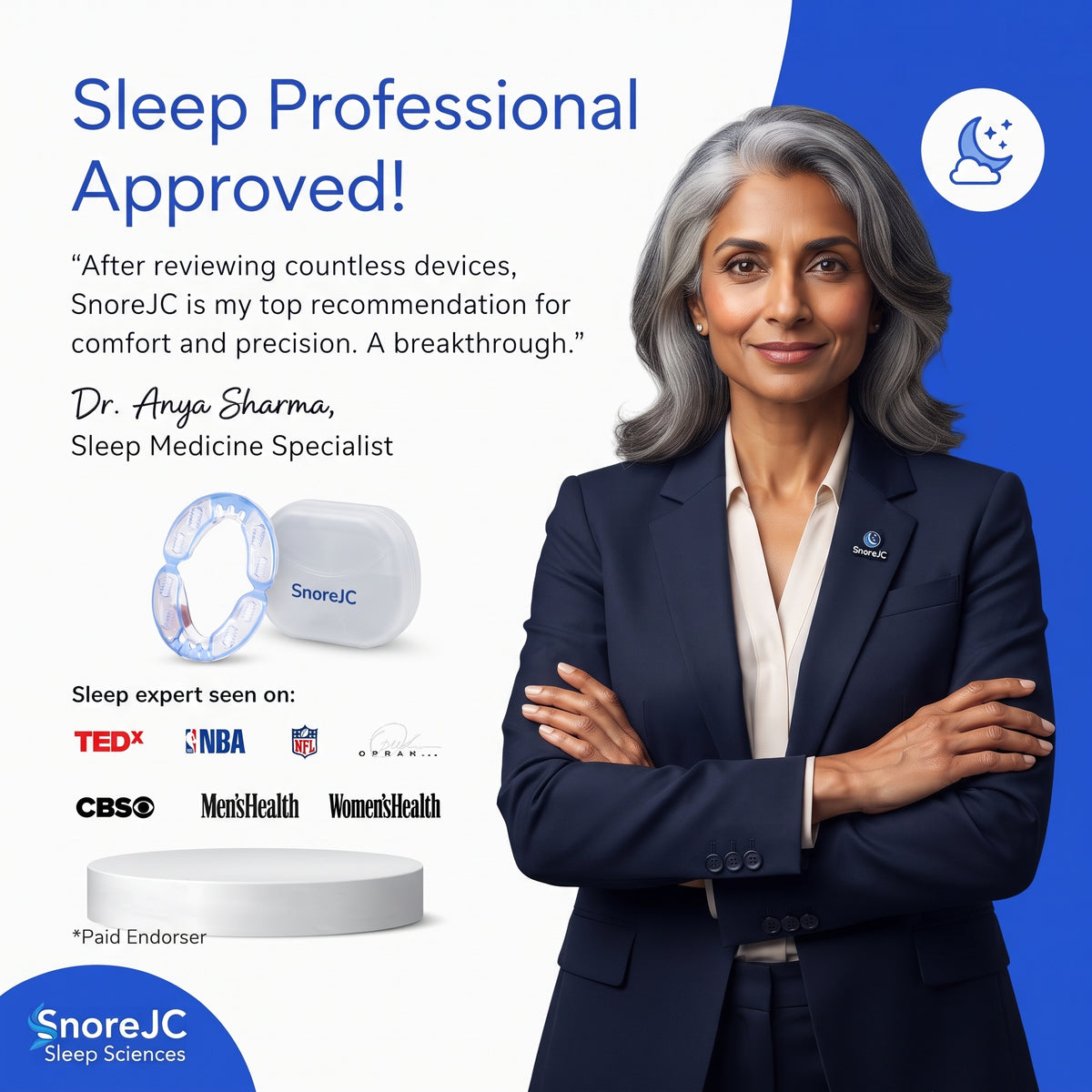 SnoreJC Premium® Anti-Snoring Mouthpiece